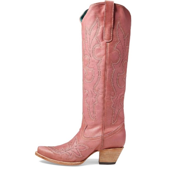 New Women’s Corral Tall Pink Embroidery Cowboy Boots - size 7.5 - Picture 6 of 7